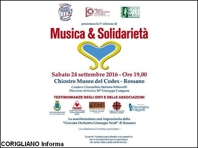 Rossano - 3^ edizione Musica e Solidarieta