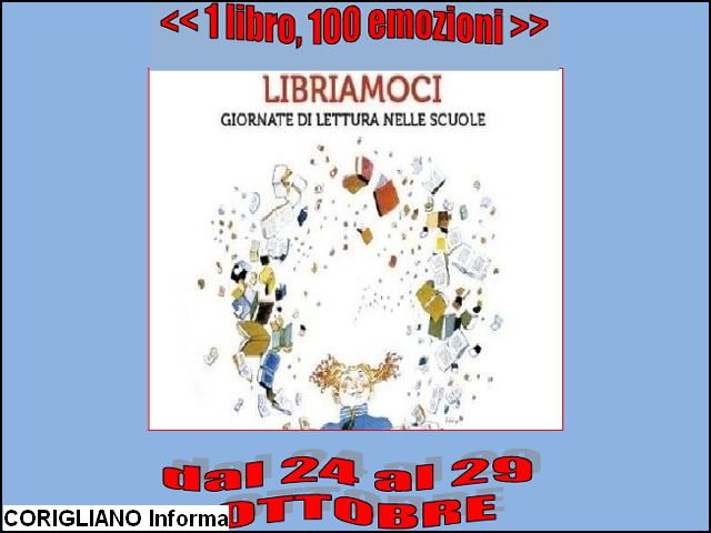 Ha preso il via allIC Alessandro Amarelli di Rossano liniziativa dal titolo: 1 Libro  100 Emozioni