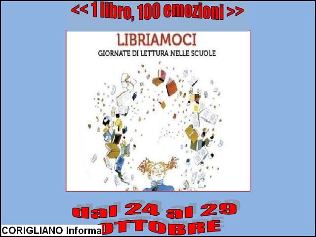 Ha preso il via allIC Alessandro Amarelli di Rossano liniziativa dal titolo: 1 Libro  100 Emozioni