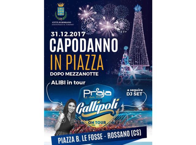 Rossano - Capodanno 2018 in Piazza con musica live e dj set a seguire