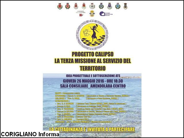 Amendolara, Calipso: Terza missione per il territorio