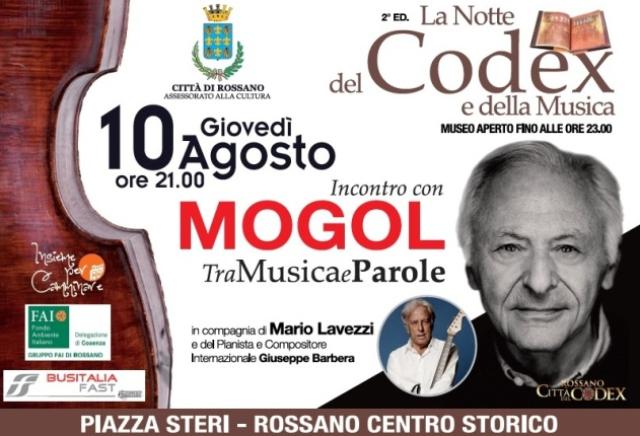 Notte del Codex, oggi Mogol in Piazza Steri