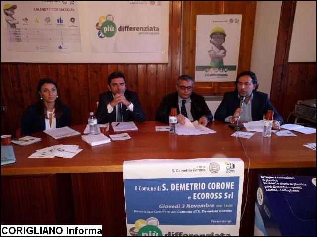 San Demetrio Corone - presentato Pi differenziata. Uniti nel separare