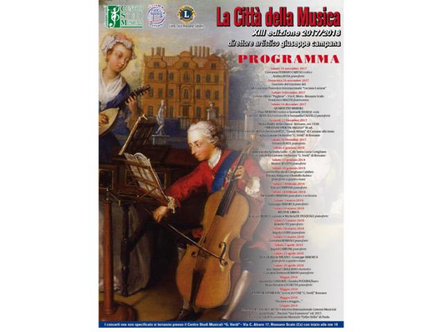 Rossano, sabato 18 Concerto per Violino e Pianoforte