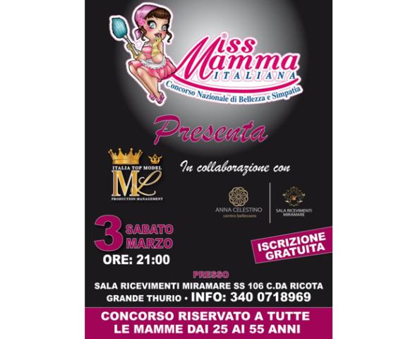 Sabato 3 marzo concorso di Miss Mamma 2018 nella Sibaritide