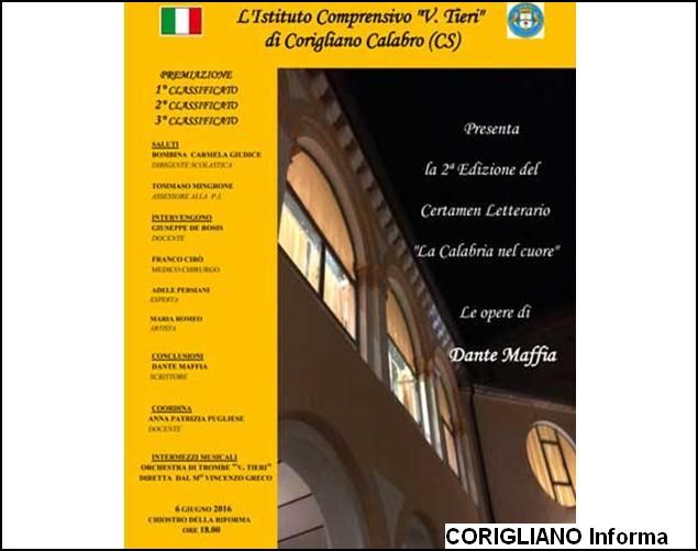 2 edizione del Certamen Letterario La Calabria nel cuore