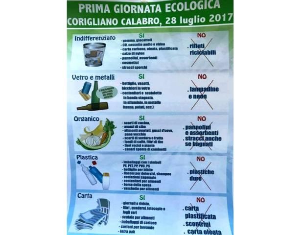 28 luglio  Prima giornata ecologica di Corigliano Calabro