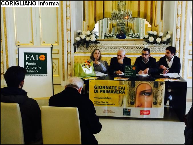 GIORNATE FAI, CORIGLIANO ABBIA SCATTO DORGOGLIO