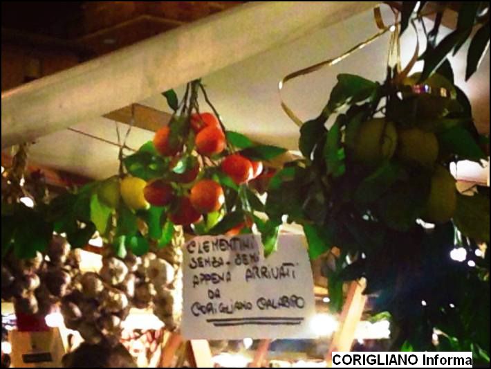 LE CLEMENTINE DI CORIGLIANO AI MERCATINI DI SIENA