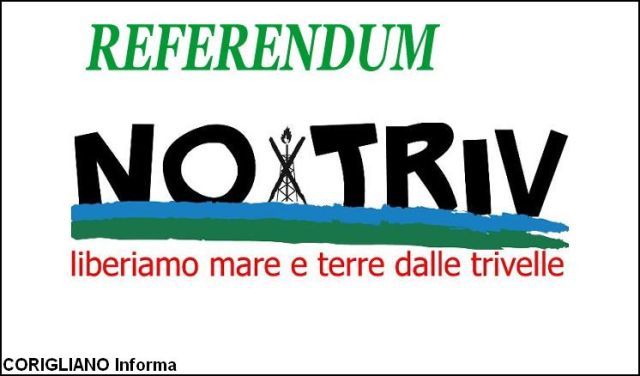 MANCA POCO PIU DI UN MESE AL REFERENDUM POPOLARE DEL 17 APRILE