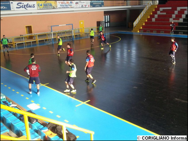 Presentazione Italia- R. Ceca Futsal per lAmichevole a Corigliano C. del 06-01-2015
