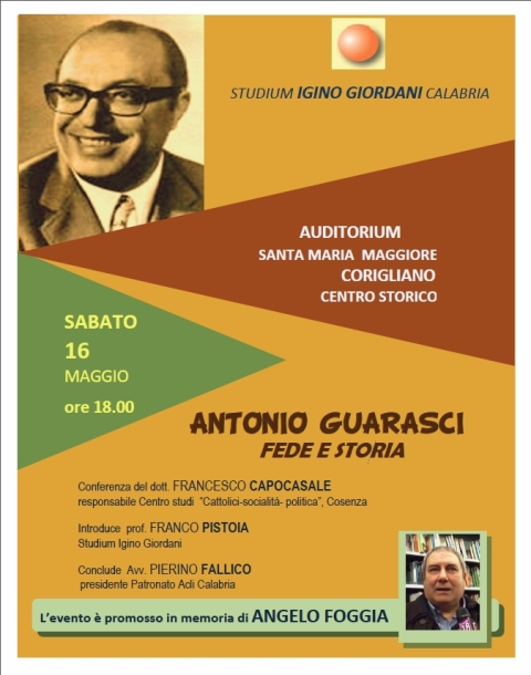 ANTONIO GUARASCI, FEDE E STORIA
