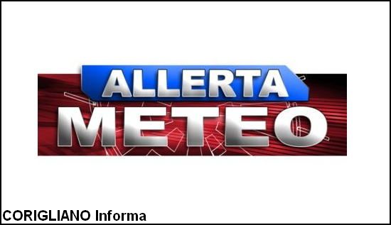 ALLERTA METEO PER LE PROSSIME 24/36 ORE
