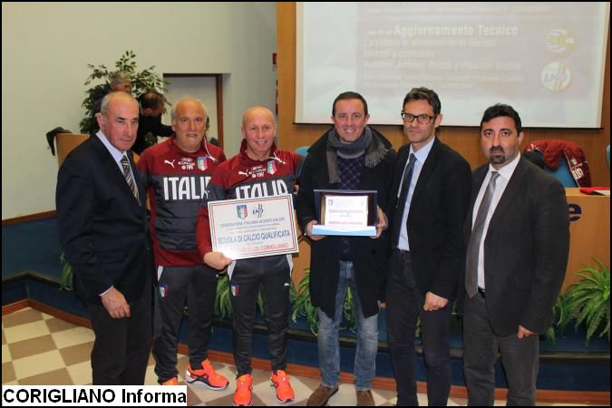 La LND premia lo Sporting Club Corigliano come unica scuola calcio calabrese qualificata 2014-2015
