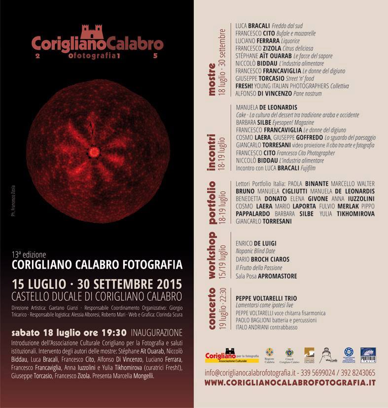 SABATO 18 INAUGURAZIONE DELLA XIII EDIZIONE DI  CORIGLIANO CALABRO FOTOGRAFIA