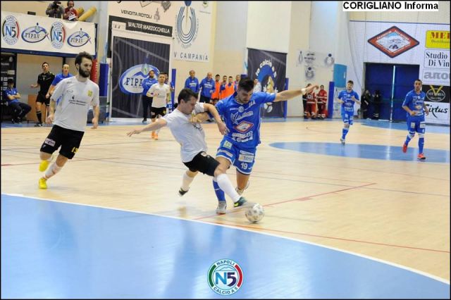 Corigliano c5 sconfitto a Napoli