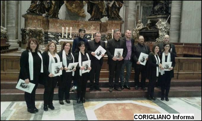 LA CORALE SANTANTONIO DI PADOVA HA ANIMATO LA CELEBRAZIONE EUCARISTICA NELLA BASILICA DI SAN PIETRO IN VATICANO
