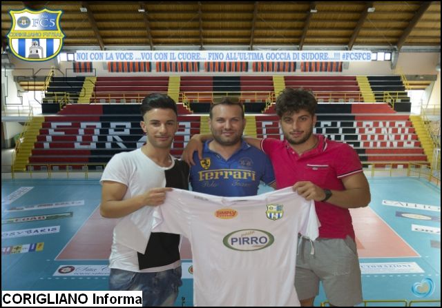 CORIGLIANO FUTSAL, UFFICIALI MISTER MARQUES, TORNATORE E TROVATO