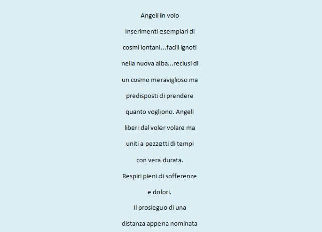 Angeli in volo, poesia di Franco Sosto