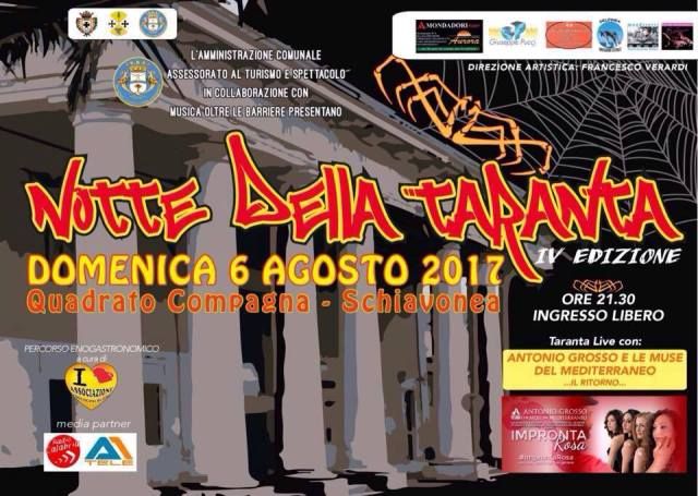 Attesa per la Notte della Taranta 2017. Al Quadrato domenica 6 agosto