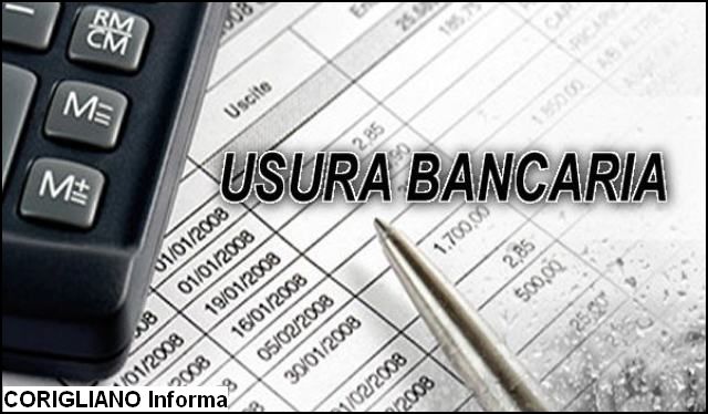 USURA BANCARIA, 50,1% AZIENDE NE  VITTIMA