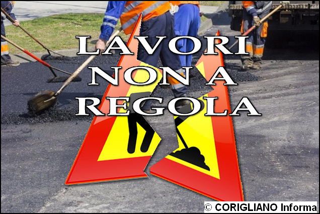 BITUMAZIONE NON A REGOLA, LIMPRESA RIPETE I LAVORI