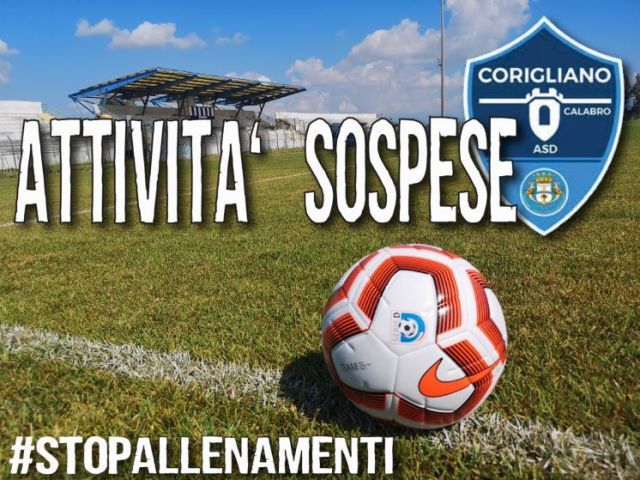 Calcio: LAsd Corigliano sospende ogni attivit a tempo indeterminato