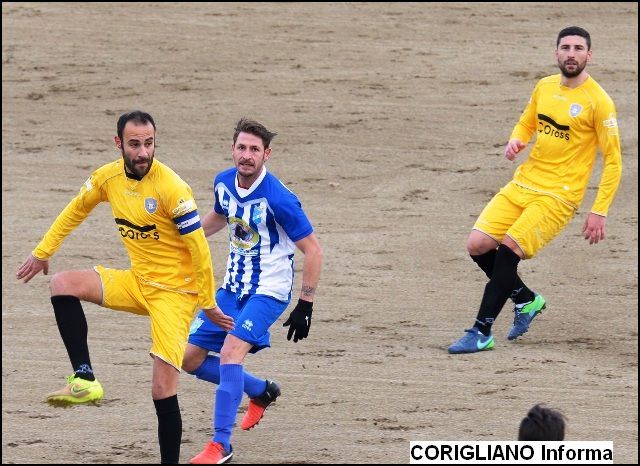 Corigliano calcio di Scena al Nino Lo Presti di Gallico