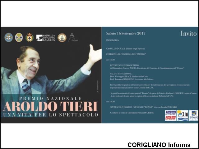 Corigliano: teatro, tutto pronto per 3 premio Tieri