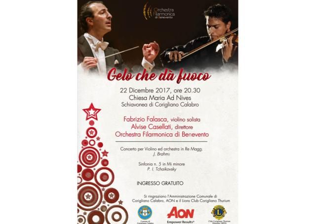 Corigliano, venerd 22 dicembre evento culturale con Filarmonica di Benevento