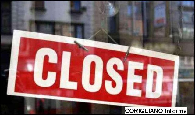 Corigliano-Rossano. Esercizi commerciali chiusi il luned di pasquetta 