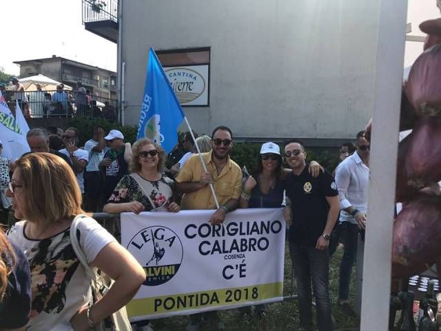 Entusiasmo per la partecipazione della Lega di Corigliano al raduno di Pontida