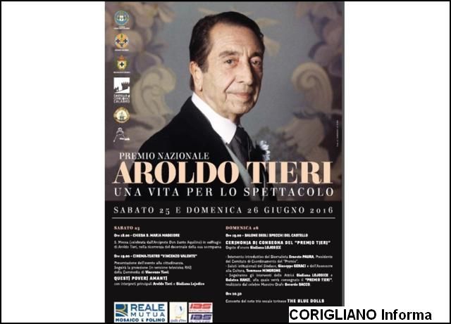 Eventi di qualit, tutto pronto per il premio A. Tieri