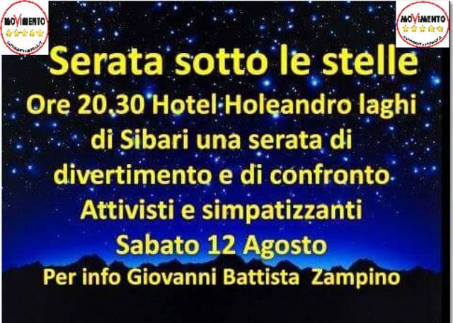 Evento organizzato dal Movimento 5 Stelle