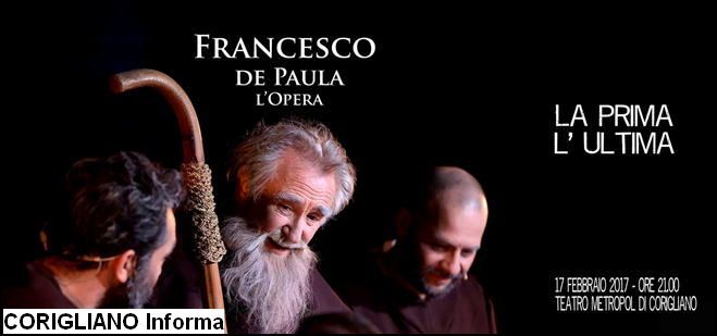 Francesco de Paula al Metropol di Corigliano 17 febbraio