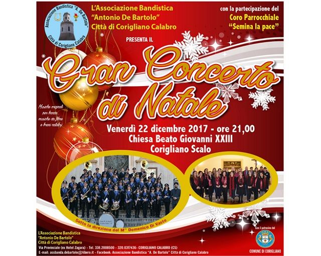 Gran Concerto di Natale Banda Comunale A. De Bartolo 