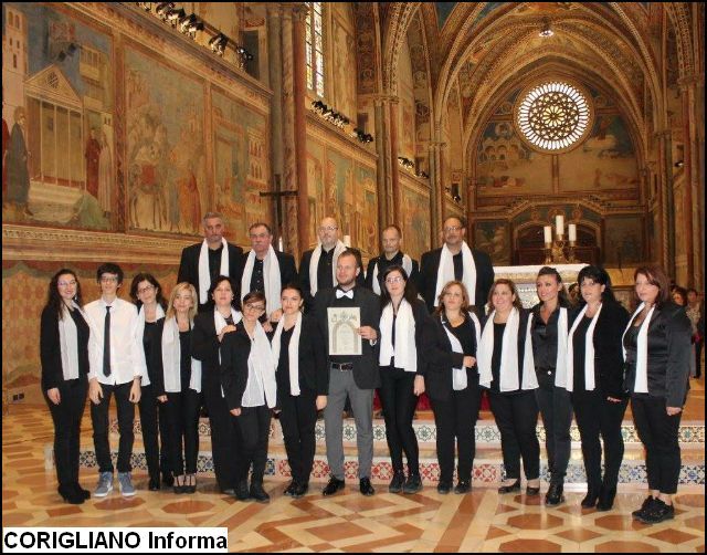 La Corale Santa Cecilia ad Assisi per cantare nella Basilica Papale Superiore di S. Francesco