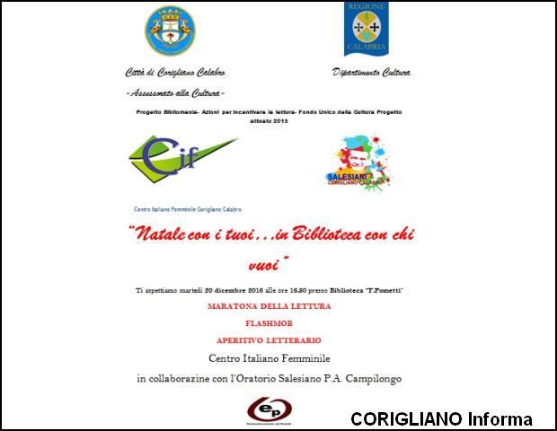 Natale con i tuoiin Biblioteca con chi vuoi