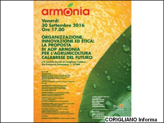 Organizzazione, innovazione ed etica: la proposta di Aop Armonia per lagrumicoltura del futuro, convegno al Castello Ducale