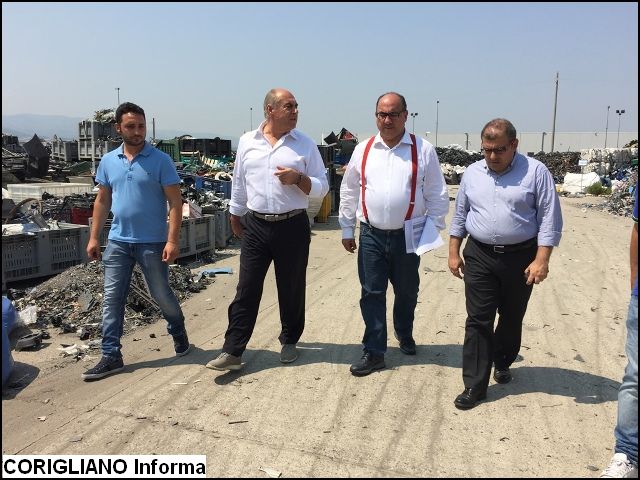 GUCCIONE VISITA IMPIANTO RIGENERA A CORIGLIANO