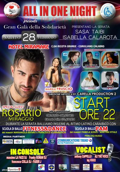 ALL IN ONE NIGHT  GRAN GALA DELLA SOLIDARIETA