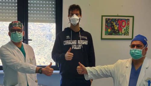 Pallavolo: Davide Cester, grazie ai medici di Corigliano