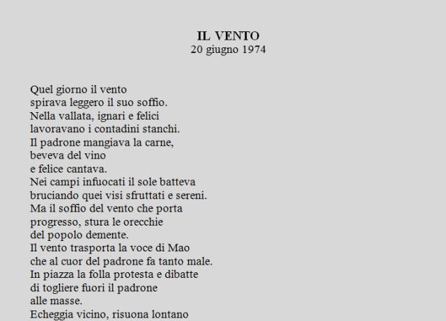 Poesia Il vento di Luigi Visciglia