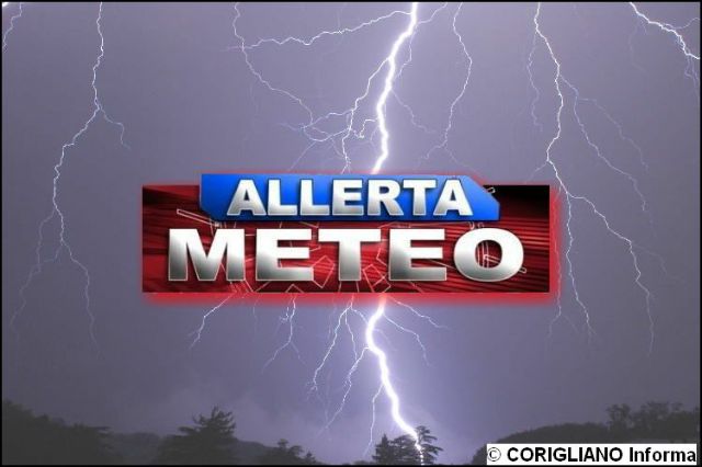 ALLERTA METEO, TEMPORALI PER LE PROSSIME 24-36H