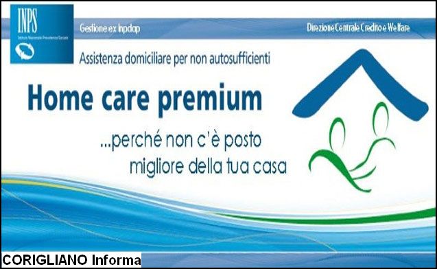 HOME CARE PREMIUM, 123 MILA EURO PER NON AUTOSUFFICIENTI