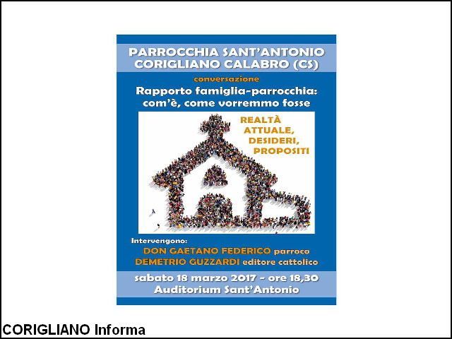 Conversazione su rapporto Famiglia-Parrocchia