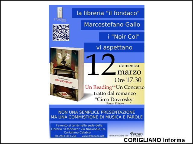 Reading-Concerto tratto dal romanzo Circo Dovrosky