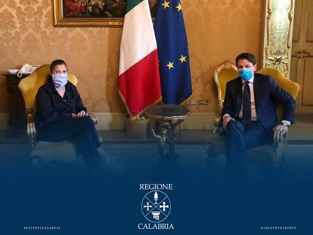 Regione: Incontro tra il presidente Santelli e il presidente del consiglio Conte
