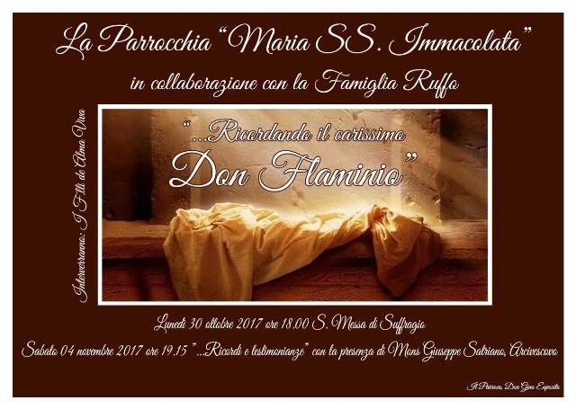 Ricordando il carissimo don Flaminio