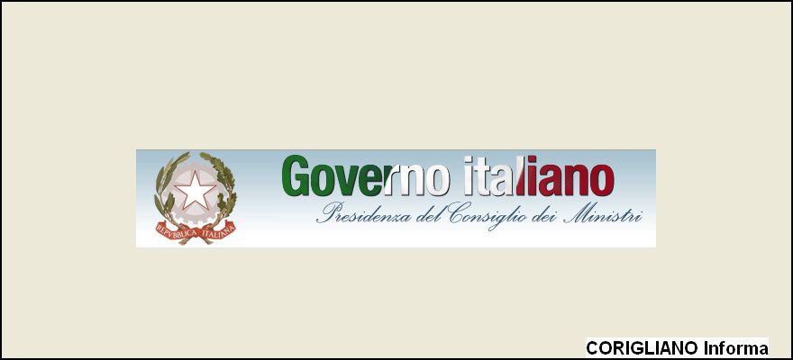 STATO DI EMERGENZA REGIONE CALABRIA, NOTA CONSIGLIO DEI MINISTRI 